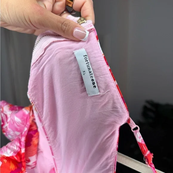 Floral Maxi Dress with Cutouts - Size XL - Picture 7 of 9